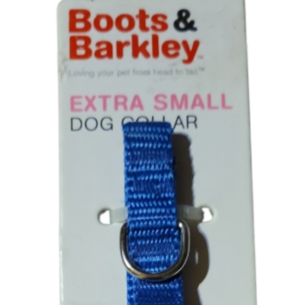 NWT 2013 Boots & Barkley Extra Small Blue Nylon Dog Puppy Pet Collar